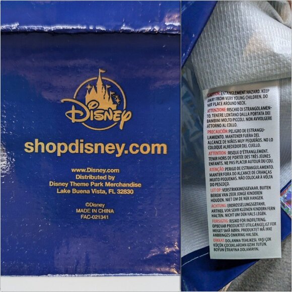 Walt Disney World Reusable Tote Bag Blue 50th Anniversary Mickey Minnie - Picture 8 of 12